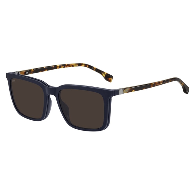 Occhiali Da Sole Hugo Boss BOSS 1492/CS Uomo – Montatura In Propionato Nero/Grigio, Lenti 55/18/145, Design Moderno E Versatile