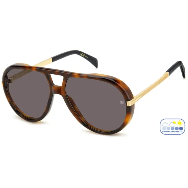 Óculos de Sol David Beckham DB 99/Voyager 2IK - Marrom Havana 61