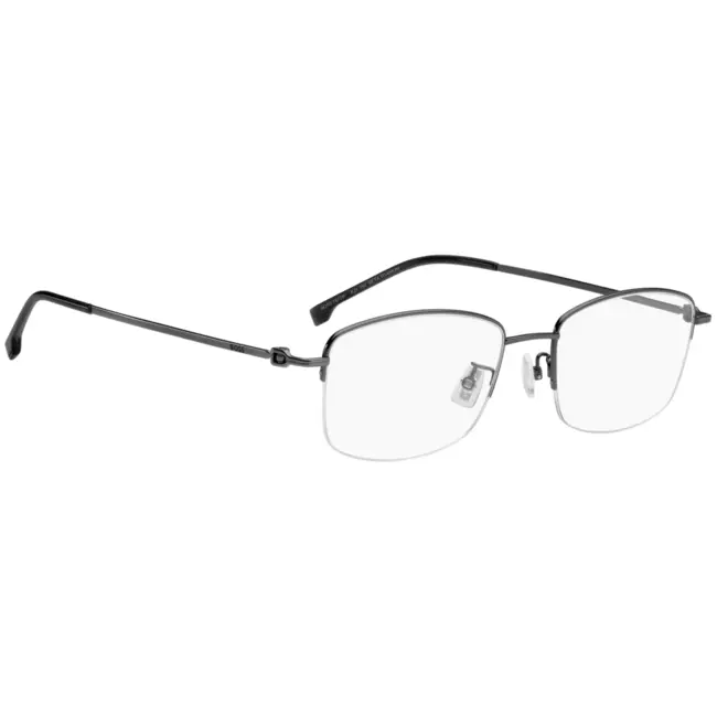 Armação de Óculos Hugo Boss 1877/F KJ1 - Cinza 55 - Titânio -